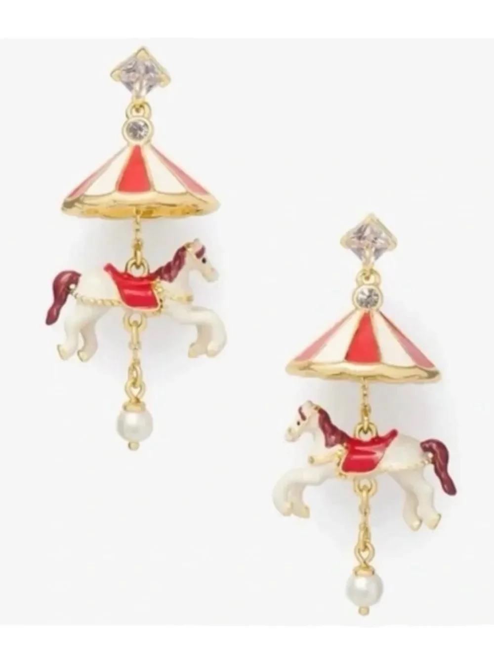 Kate Spade Winter Wonderland Carousel Drop Earrings